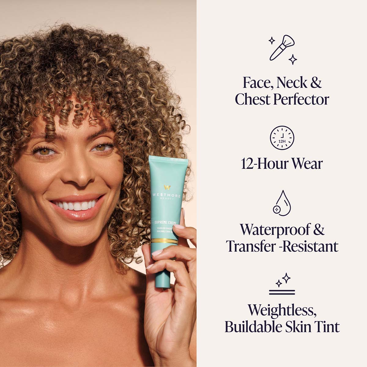 Supreme Creme Seamless Coverage Buildable Skin Tint - Westmore