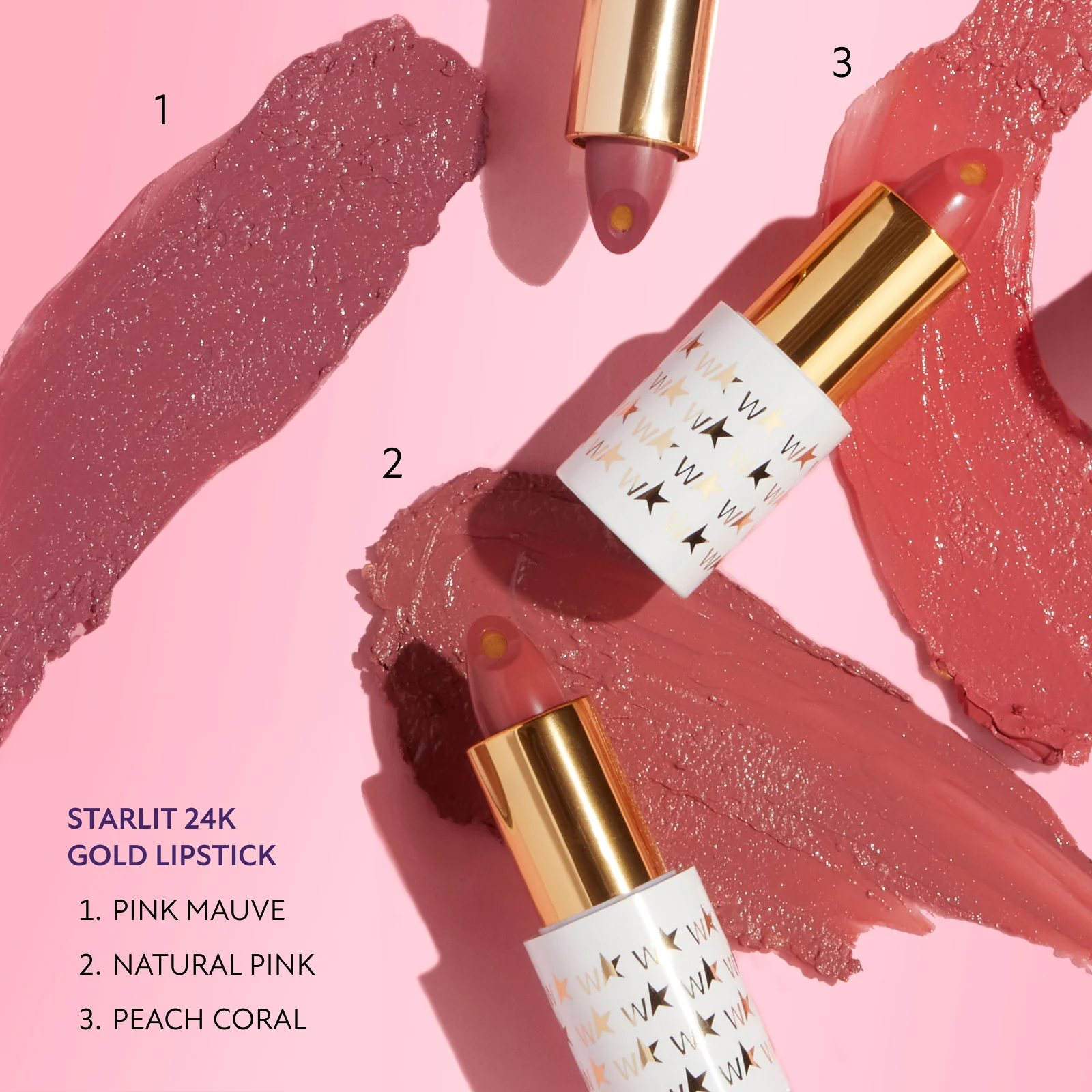 Lápiz labial Starlit Gold In-the-Core de 24 k