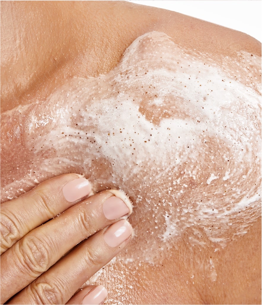 Jabón exfoliante de preparación corporal